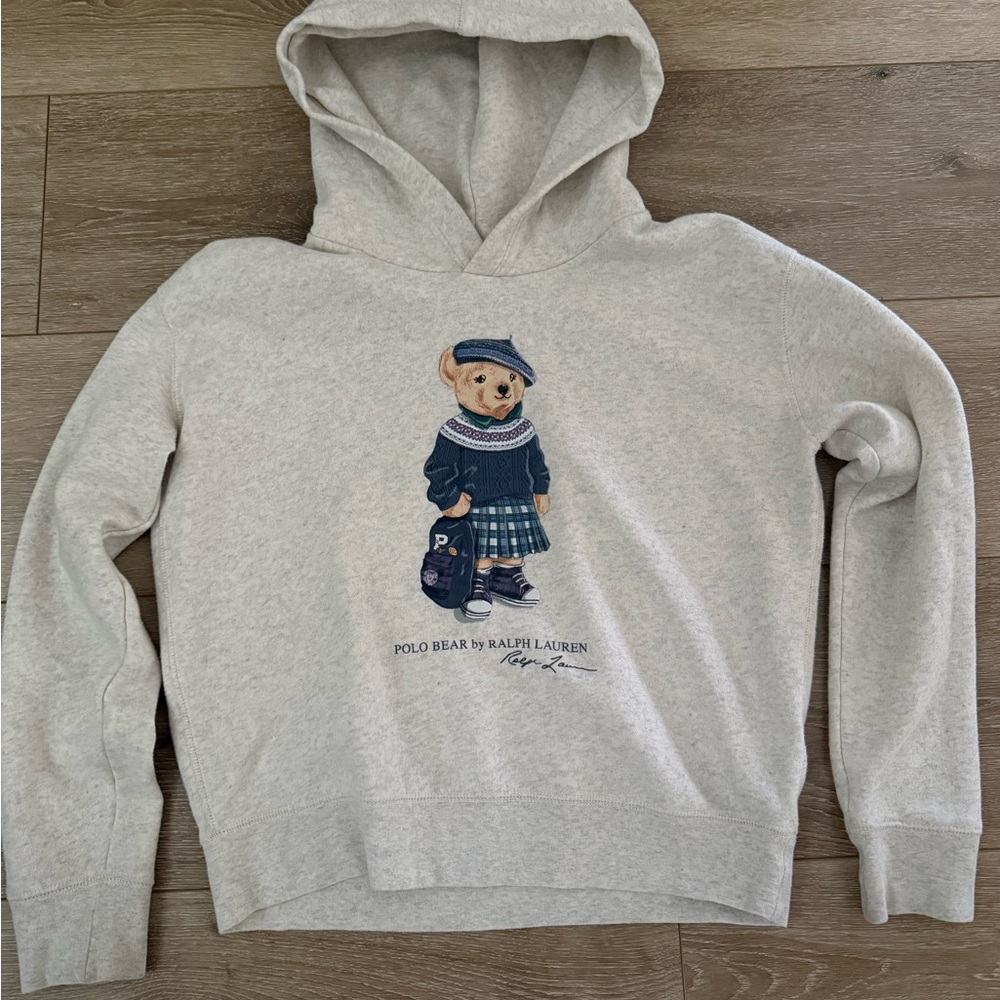 Ralph Lauren Cream Bear Graphic Girl’s Sweatshirt